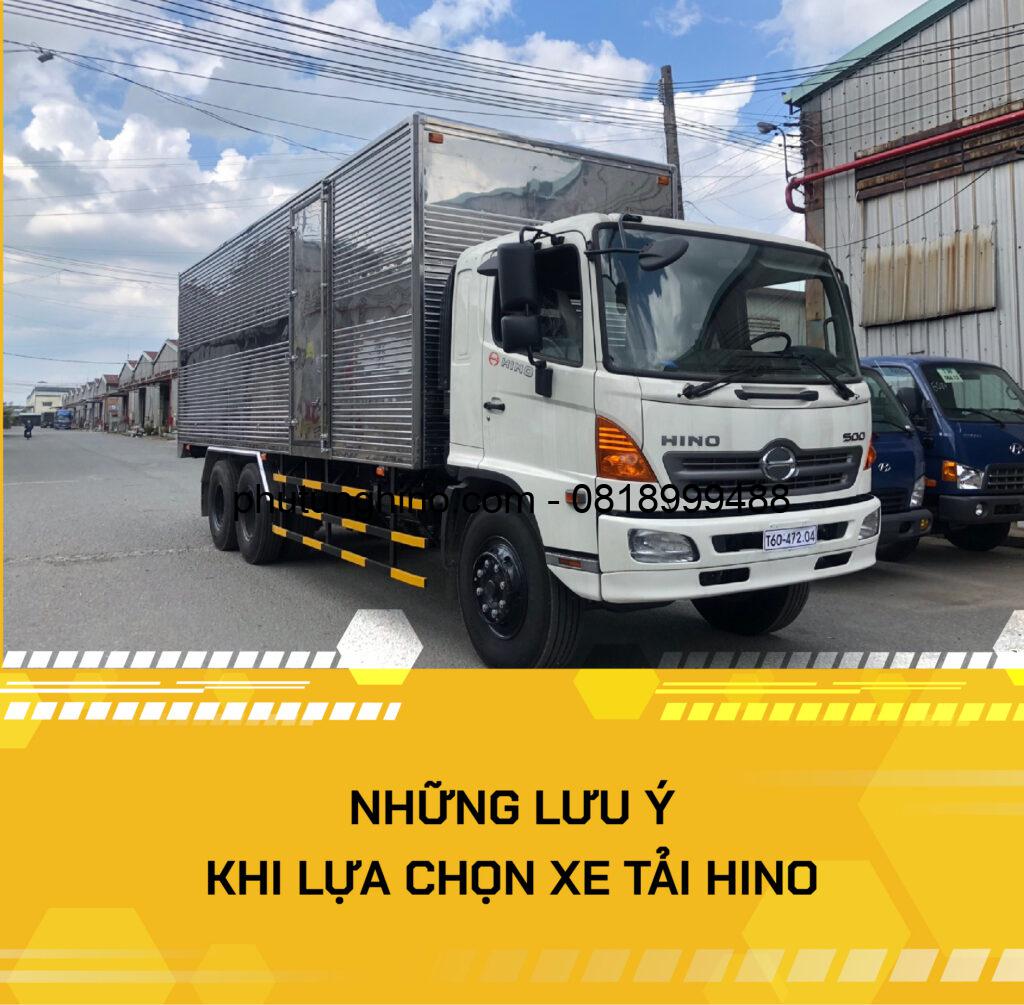 NHỮNG LƯU Ý KHI LỰA CHỌN XE TẢI HINO 1 bai 6