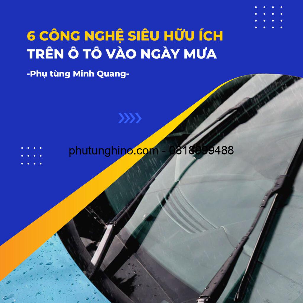 Công nghệ trên ô tô vào ngày mưa