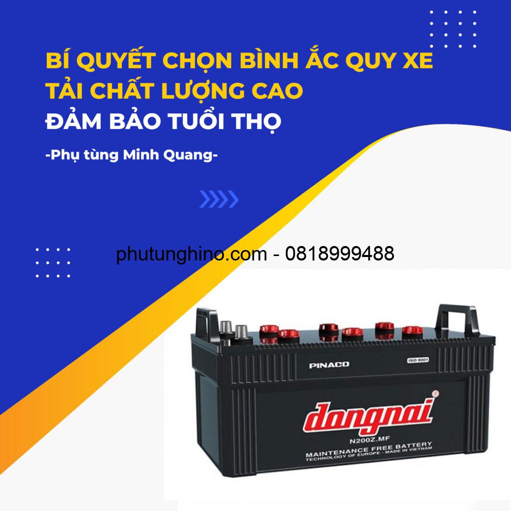 03 BÍ QUYẾT CHỌN BÌNH ẮC QUY XE TẢI CHẤT LƯỢNG CAO 1 bình ắc quy xe tải chất lượng cao
