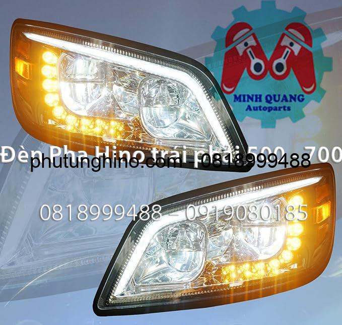 Đèn pha LED Hino 500: Thế hệ nâng cấp 1 Đèn pha Led Hino 500 -700 trái phải