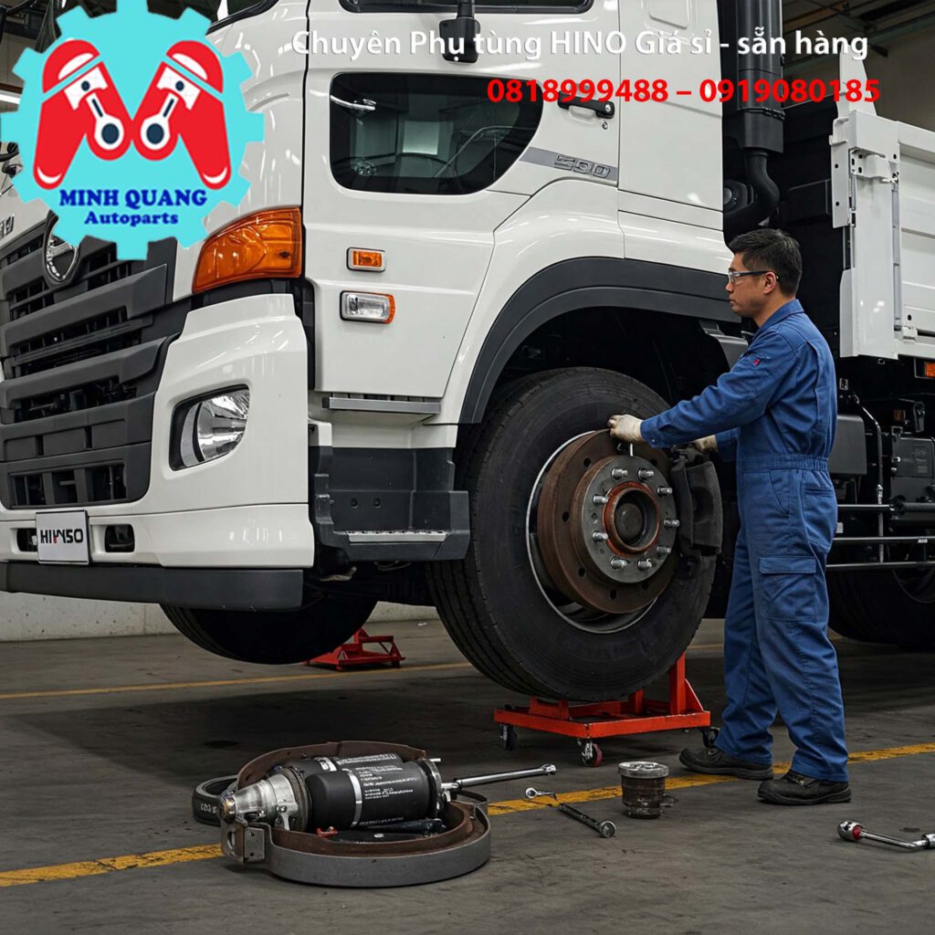 Bầu Phanh Hino 500 Chính Hãng – Giá Tốt, Giao Toàn Quốc 2 Bàu phanh Hino 500 - Phụ tùng xe tải Hino Sẵn Kho - Giá Rẻ
