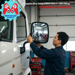 Hướng đẫn lắp gương chiếu hậu vuông Hino 500 - Phụ tùng Hino Giá Rẻ Sẵn Kho