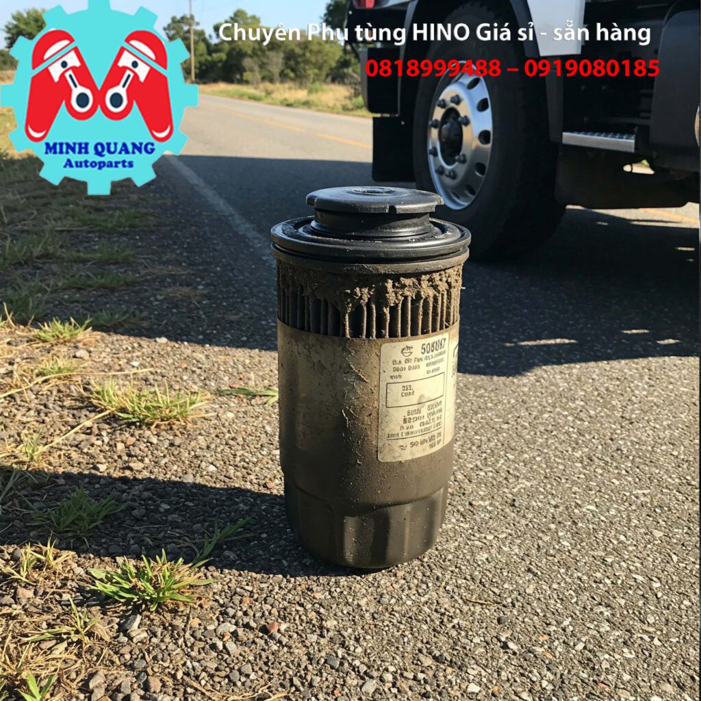 Lọc Nhiên Liệu Hino 500 Bị Nghẹt – hướng dẫn Gara chẩn đoán và xử lý 2 Lọc nhiên liệu Hino 500 bị nghẹt trên đường di chuyển dẫn đến chết máy đột ngột